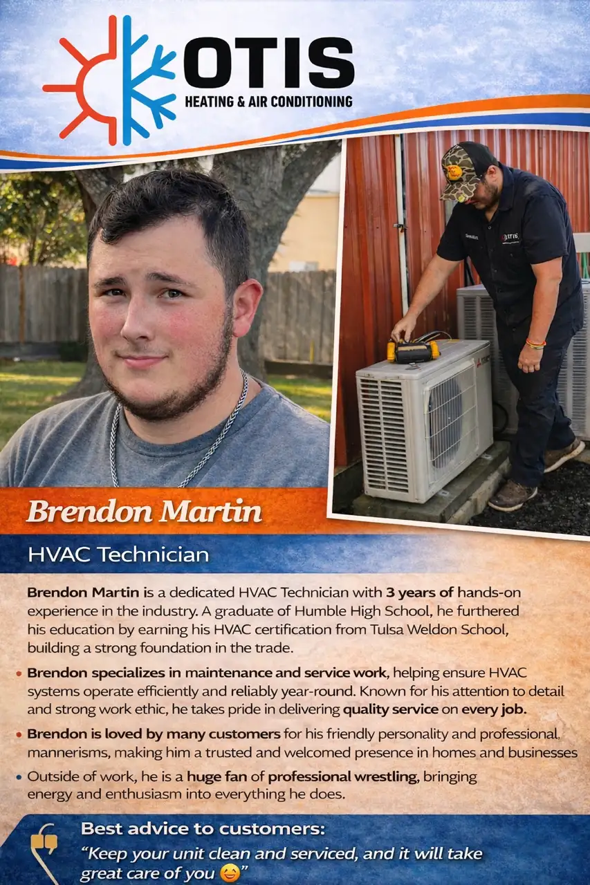 Brendon of Otis Heating and Air Conditioning